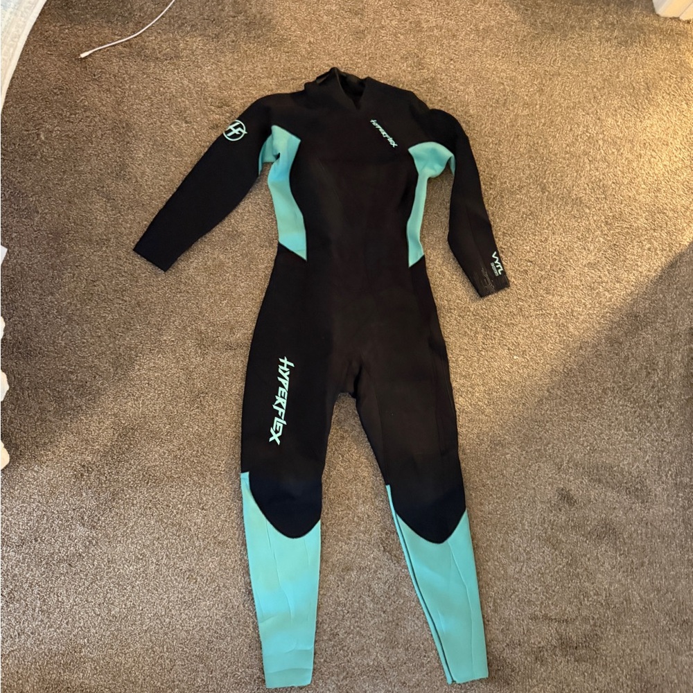 Black and Teal Wetsuit